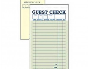 2-PART GUEST CHECK BOOK