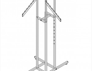 RECT. TUBE- SLANT ARMS