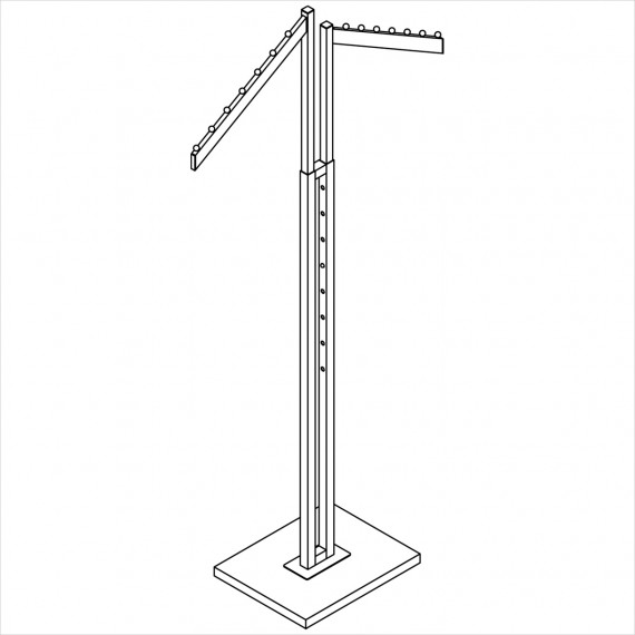 RECT. TUBE- SLANT ARMS