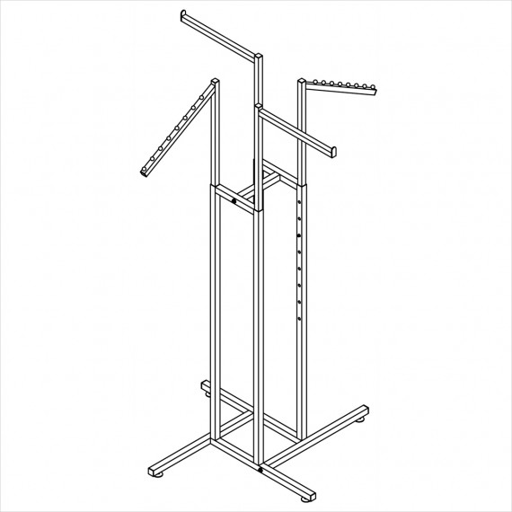 SQ. TUBE- STRAIGHT & SLANT ARMS